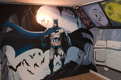 Batman Bedroom mural
