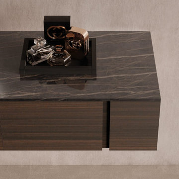Modern Master Bathroom Vanity with His and Her Sink