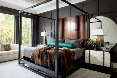 Example of a trendy bedroom design in Atlanta