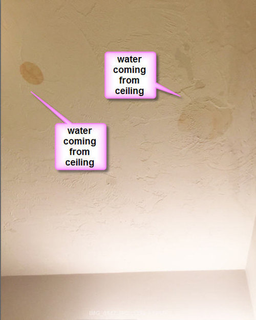 Water Leaking From Window Frame And Ceiling