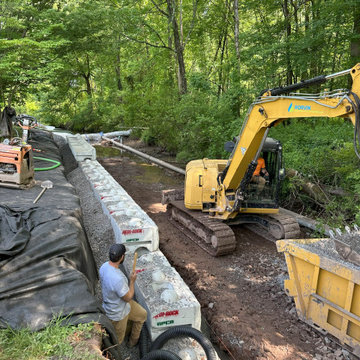 Pottstown Residence Creek Wall