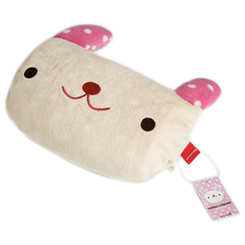Pink Rabbit Fleece Throw Blanket Pillow Cushion / Pillow Blanket (37"-51.2")