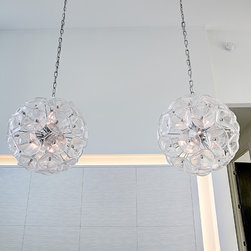 Mid-century Modern Urban infill - Chandeliers