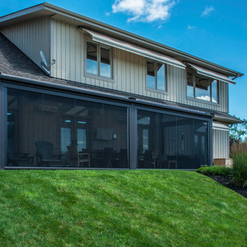 Exterior Pergola With Motorized Screens & Skylights