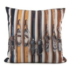 COUSSIN SKIS VINTAGE 40 X 40 - Decorative Pillows