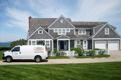Example of an exterior home design in Boston