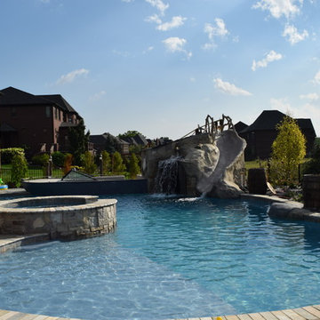Backyard Boating Gunite Pool with ecoFinish KON