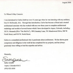 Letters of Recommendation - Products