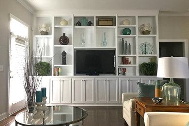 Inspiration for a living room remodel in Raleigh