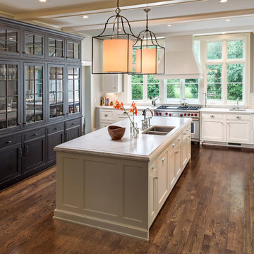 Island and Dark Hutch Wall