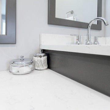 Recessed Carrara Marble Vanity
