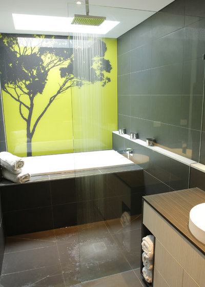 Trendy Badeværelse Contemporary Bathroom