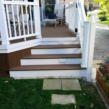 Timber Tech Deck with contrasting Radiance rails