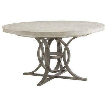 Emma Mason Signature Rich Bay Calerton Round Dining Table in Light Oyster Shell