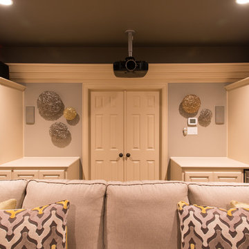 Stylish and comfortable media room