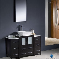 Fresca Torino 48'' Modern Bathroom Vanity Two Side Cabinets FVN62-122412ES-VSL - Bath Products