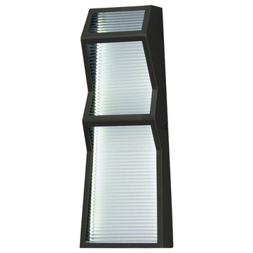 Totem LED Outdoor Wall Sconce, Black