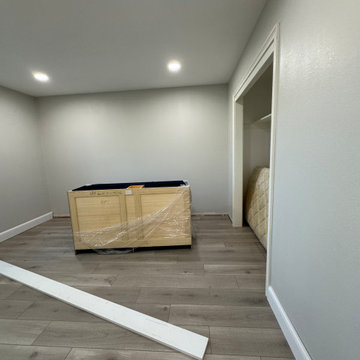 Home Remodel/ One Bath/paint/popcorn removal/LED Can lights/baseboards/Flooring