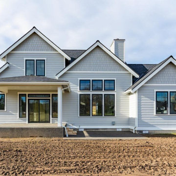 Siding Installation - James Hardie Shakes and Lap Siding in Light Mist
