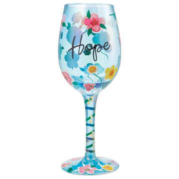 "Hope" Wine Glass by Lolita