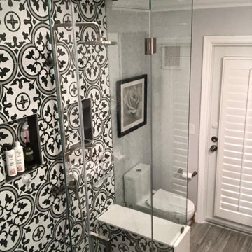 Contemporary Primary Bathroom with Walk-In Shower