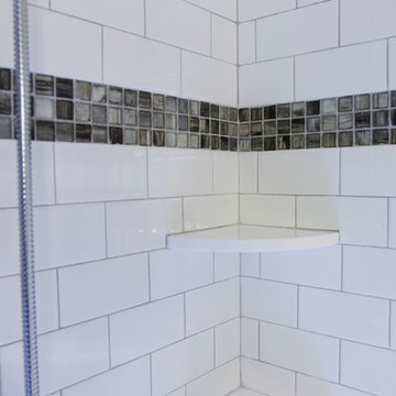 Throwback Vintage Retro Master Bathroom Remodel Cary NC