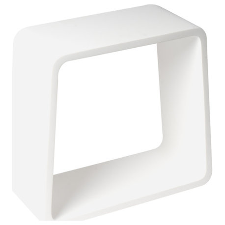 Alfi Brand White Matte Solid Surface Resin Bathroom / Shower Stool