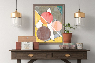 Entryway - contemporary entryway idea in New York