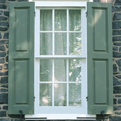 Vixen Hill Raised Panel Shutters - Exterior Shutters