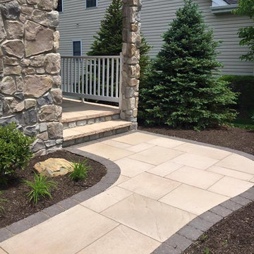 New Hope walkway, landing and landscaping
