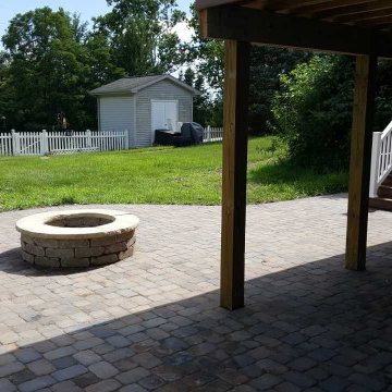 Deck, Pergola and Patio with Fire Pit in Troy, OH