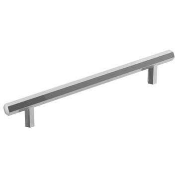 Caliber Cabinet Pull, Polished Chrome, 6-5/16" Center-to-Center