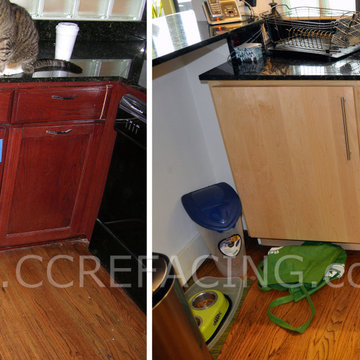 San Francisco reface with Natural Maple slab doors