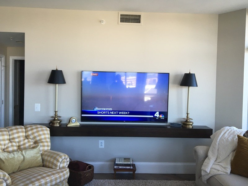 10 foot floating shelf