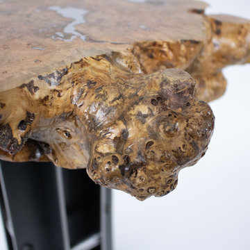 Apple Burl Cigar Table