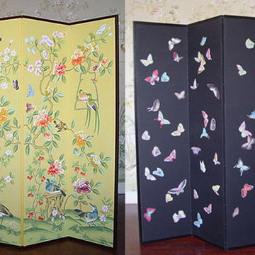 hand painted wallpaper/ Embroidered wallpaper and other hand painted prodcuts