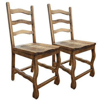 Crafters and Weavers Pair of Westwood Counter Height Bar Stool - Solid Wood