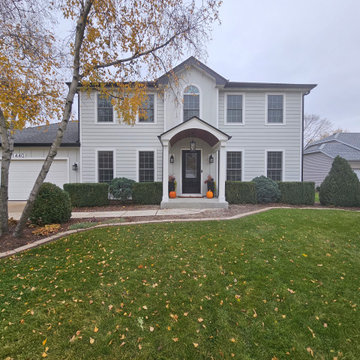 LP SmartSiding w/ Portico- Front Elevation