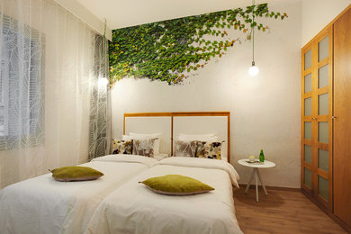 Aménagement d'une chambre contemporaine.