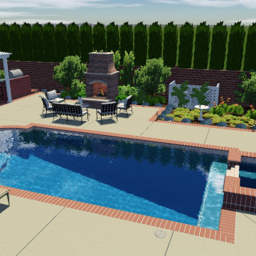 Colonia Revival Traditional Garden Theme