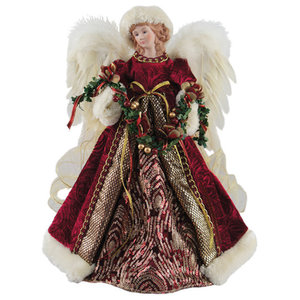 16 Santas Workshop 3032 Elegance Angel Tree Topper Silver