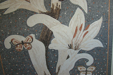 Mazzo di gigli a mosaico