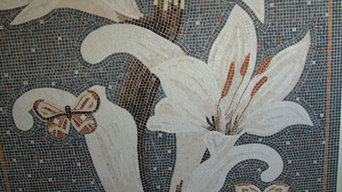 Mazzo di gigli a mosaico