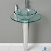 Fresca Vetro Netto 24'' Modern Glass Bathroom Pedestal, CMB1036-V
