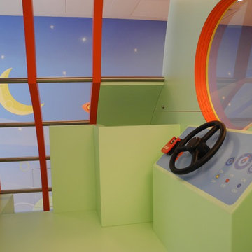 Spaceport Themed Indoor Children's Playroom