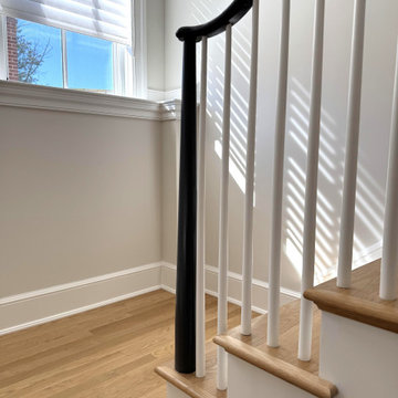 Project #142 | Transitional Staircase with Over-the-Post Balustrade