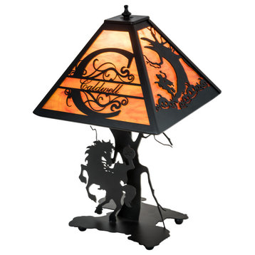12.5 Wide Personalized Headless Horseman Table Lamp