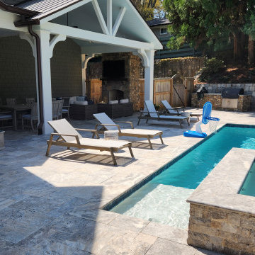 Backyard Hardscape Makeover Buckhead, Atlanta, GA.