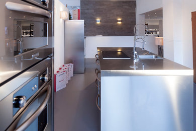 This is an example of an industrial kitchen in Manchester.
