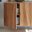 Teak Wall-Mounted Bathroom Vanity Unit, 80 cm